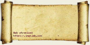 Georgina Brzaković vizit kartica